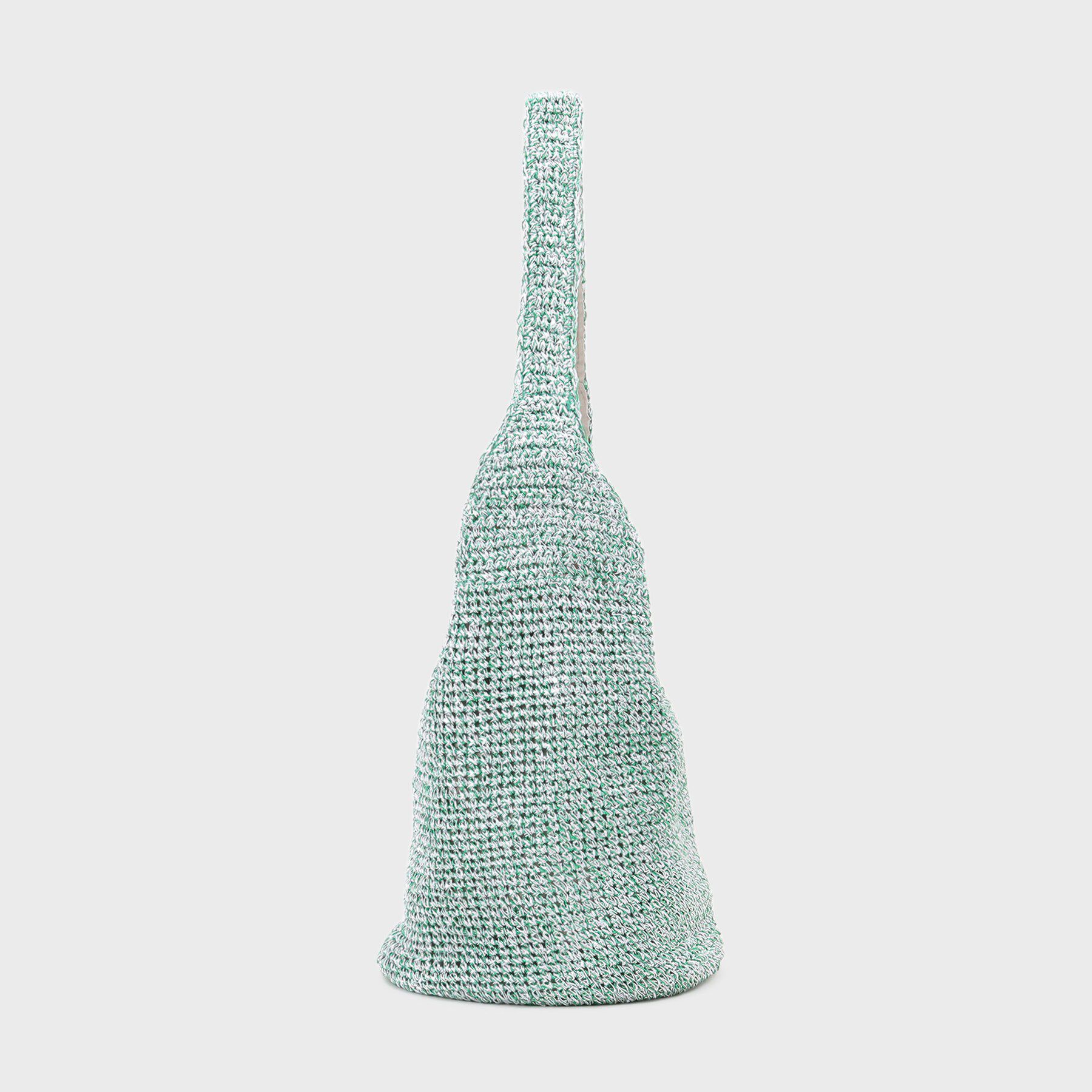 INDIVI「【大人カジュアル】メタリックかぎ編みボトルバッグ」|トートバッグ|