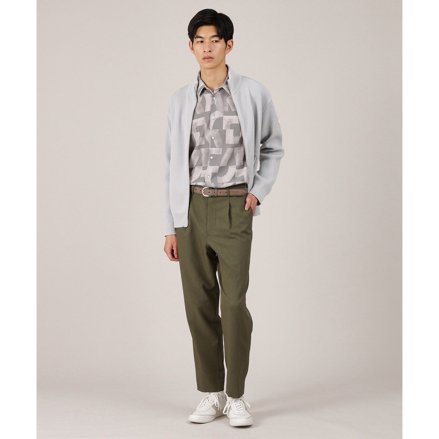 TAKEO KIKUCHI「【Made in JAPAN】ONOFF対応 スクラッチレザー ベルト」|ベルト|