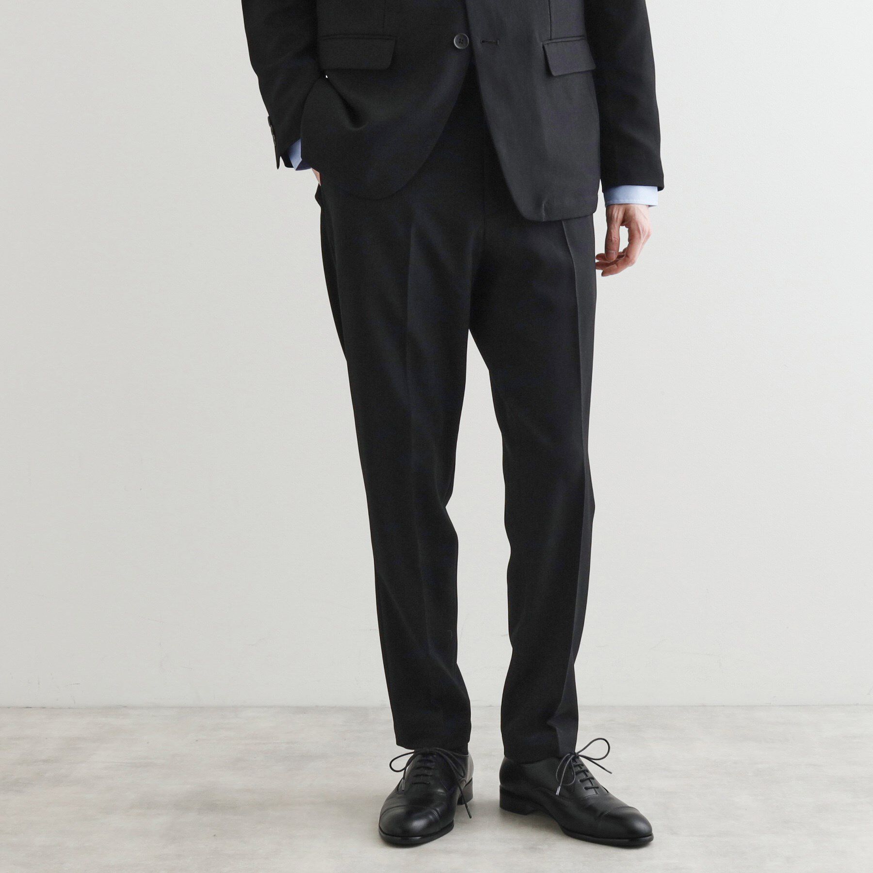 tk.TAKEO KIKUCHI「【洗える】ピンヘッドストレッチセットアップ／上下2点セット／速乾／WEB限定／ビジカジ対応」|スーツ|