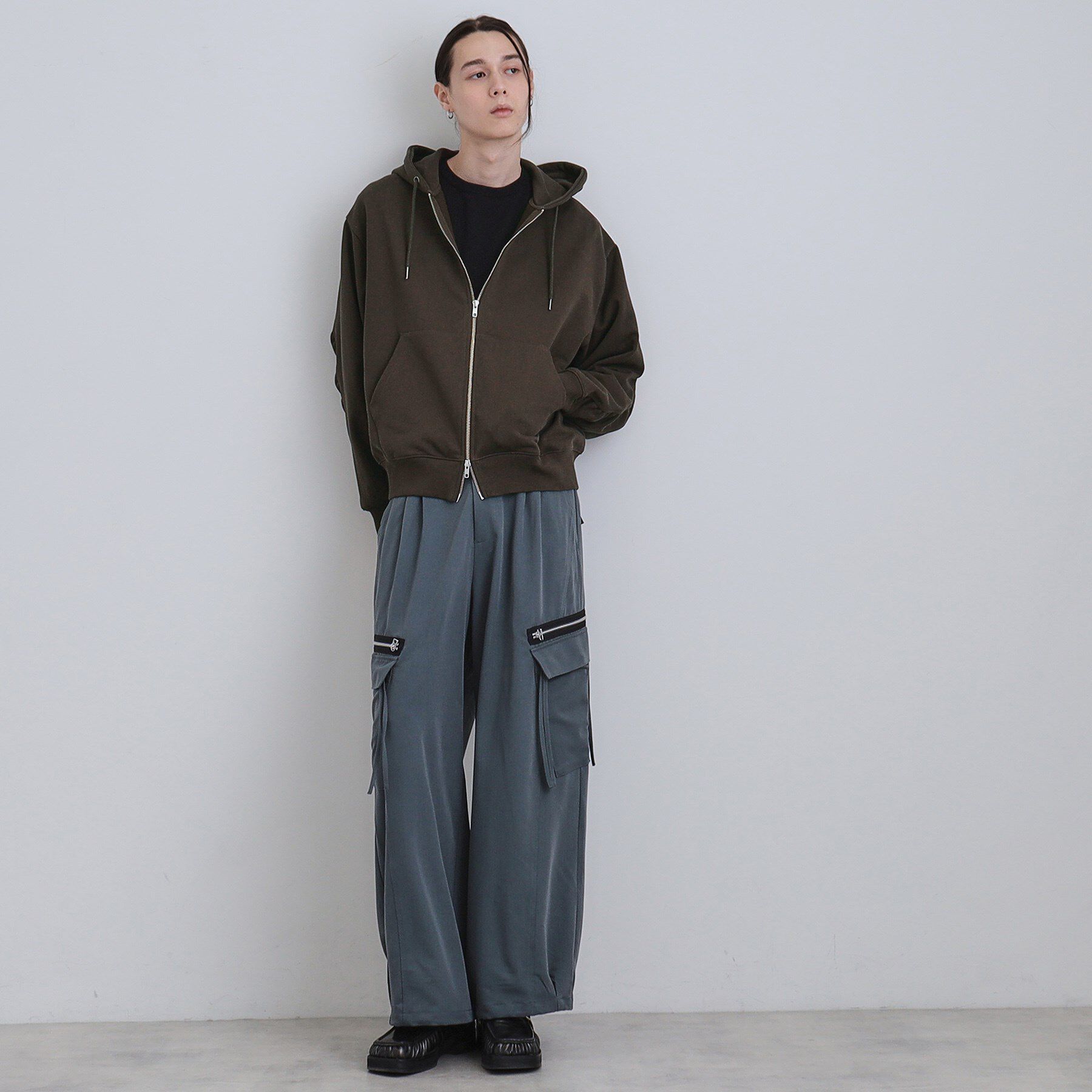 tk.TAKEO KIKUCHI「アームシャーリングジップパーカー」|パーカー|