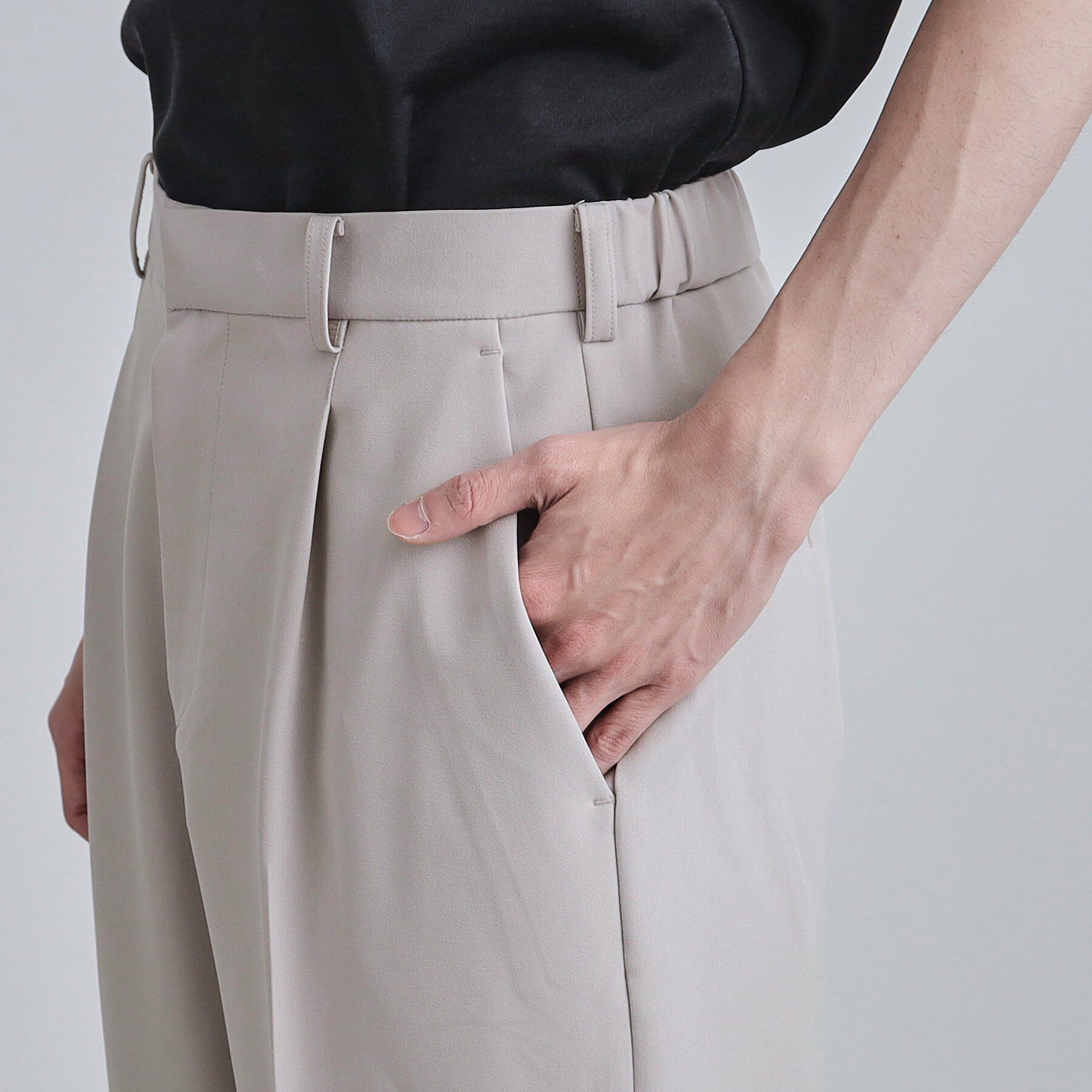 tk.TAKEO KIKUCHI「【セットアップ対応】360度ストレッチ ワイドストレートパンツ」|その他|