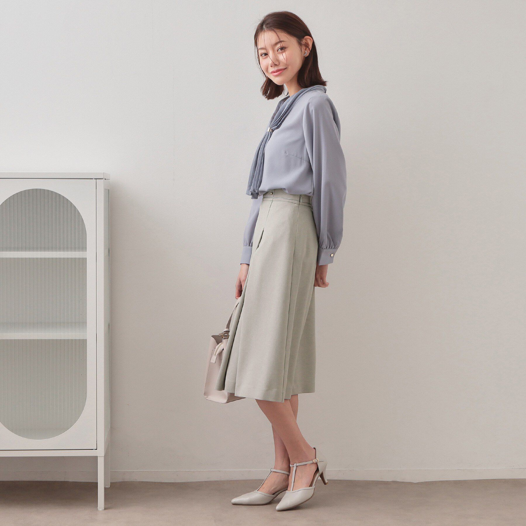 index「アシメタックAラインスカート/セットアップ対応可【洗濯機OK/防シワ】《XS～LL》」|スカート|