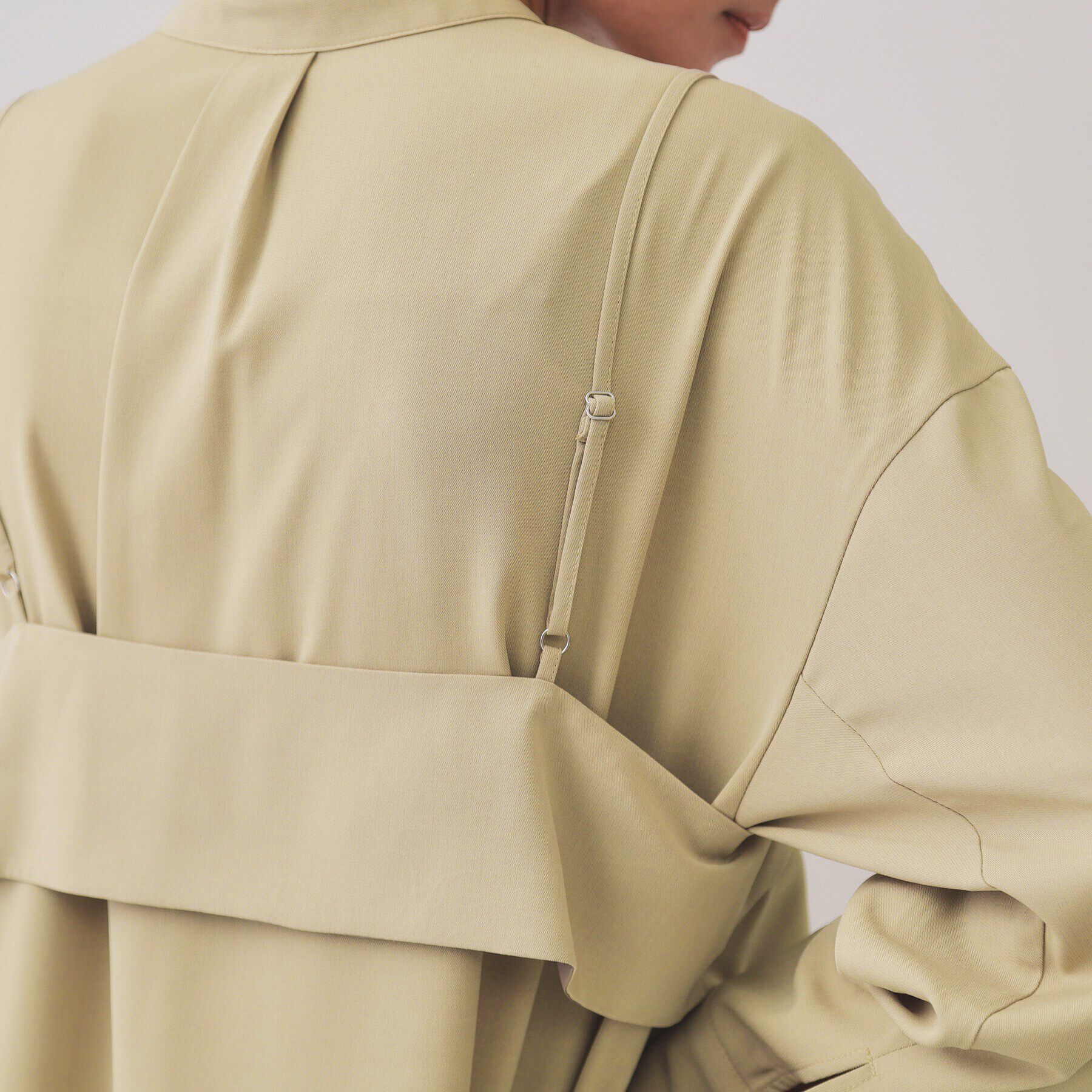 OPAQUE.CLIP「《andGIRL掲載》ビスチェセットシャツワンピース【洗濯機洗い可】」|ワンピース|