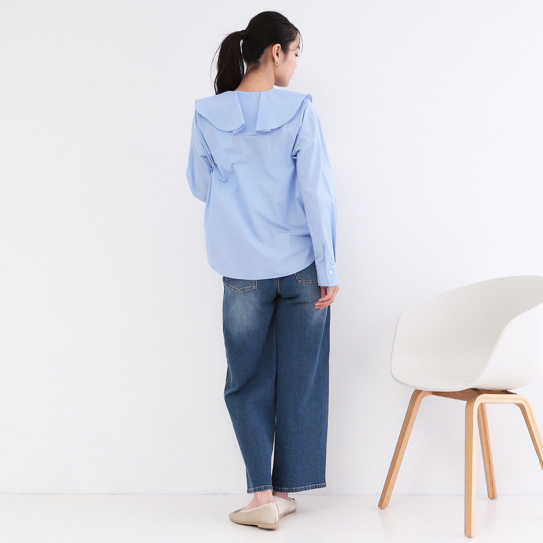 OPAQUE.CLIP「フロントフリルブラウス【洗濯機OK】」|シャツ・ブラウス|