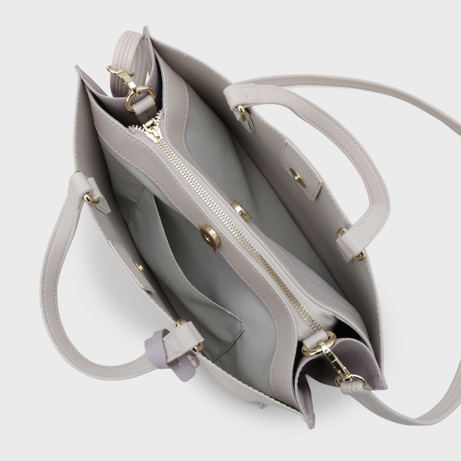 OPAQUE.CLIP「名品バイカラーミドルトート」|トートバッグ|