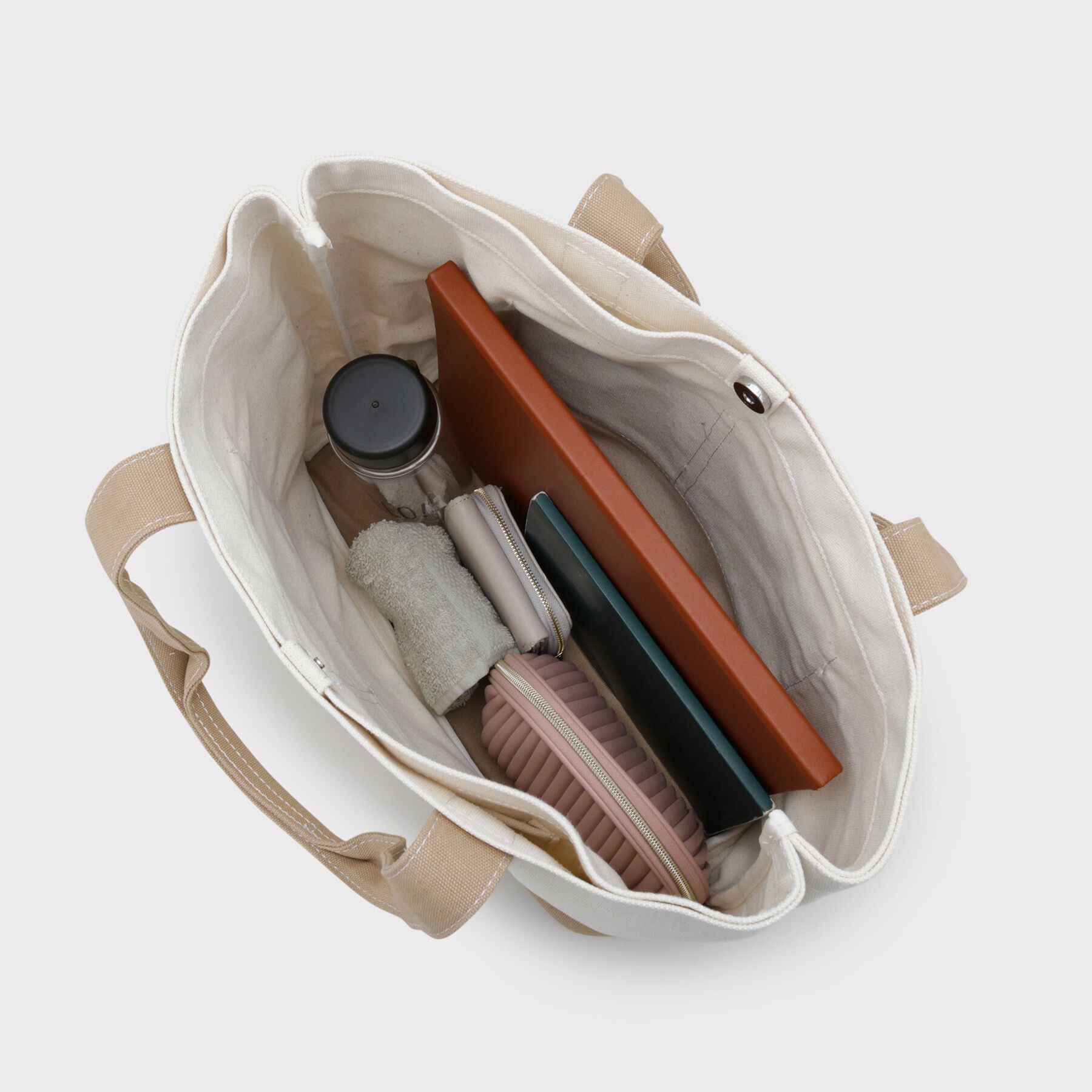 OPAQUE.CLIP「バイカラー帆布BIGトート」|トートバッグ|