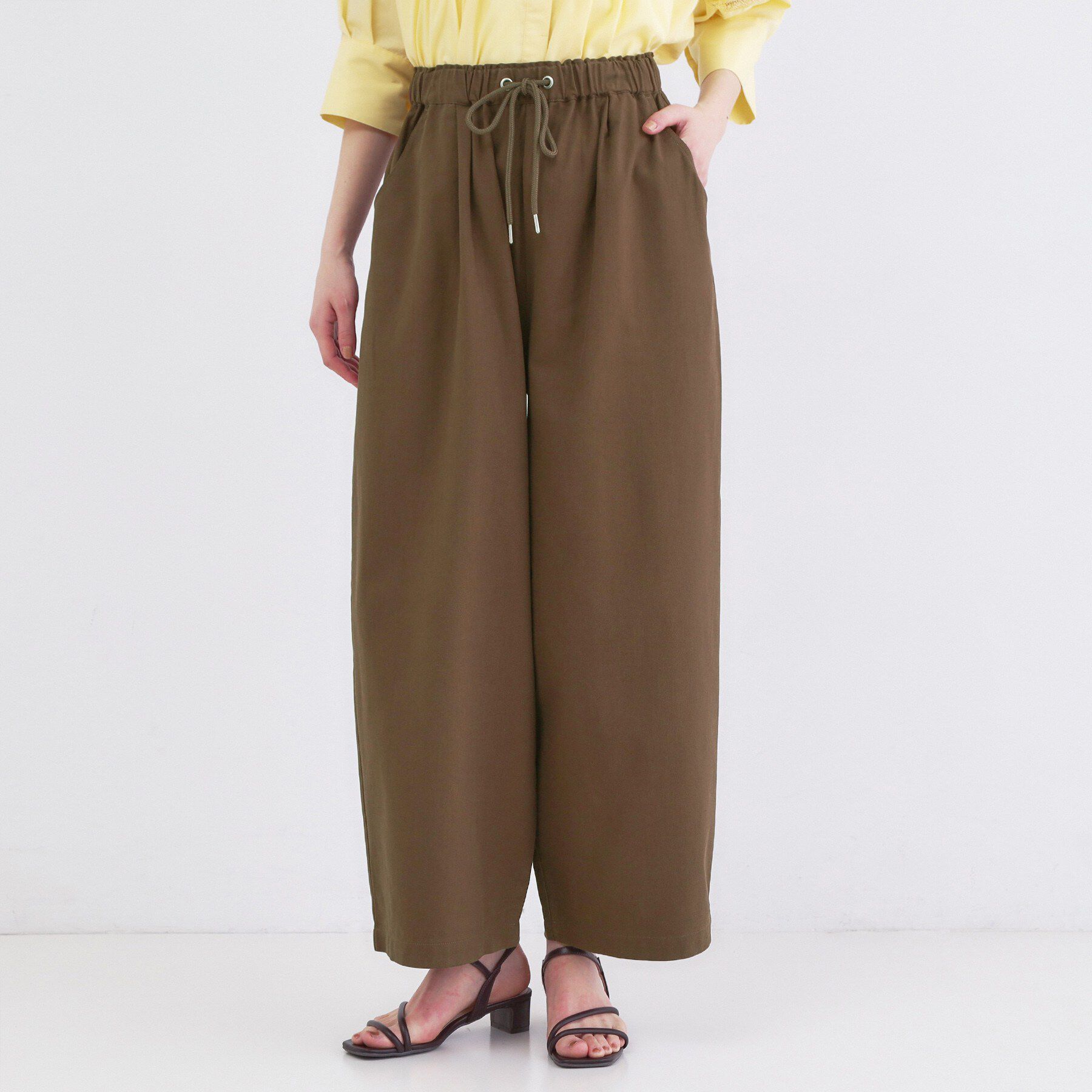 OPAQUE.CLIP「バレルレッグイージーパンツ【洗濯機OK】」|その他|