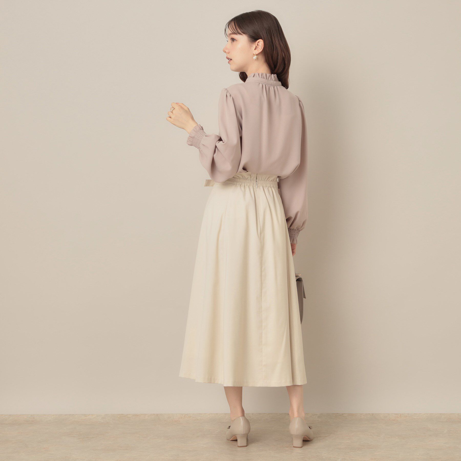 Couture broach「【大人可愛い・通勤】スカラウエスト サイドベルト パネルスカート」|スカート|