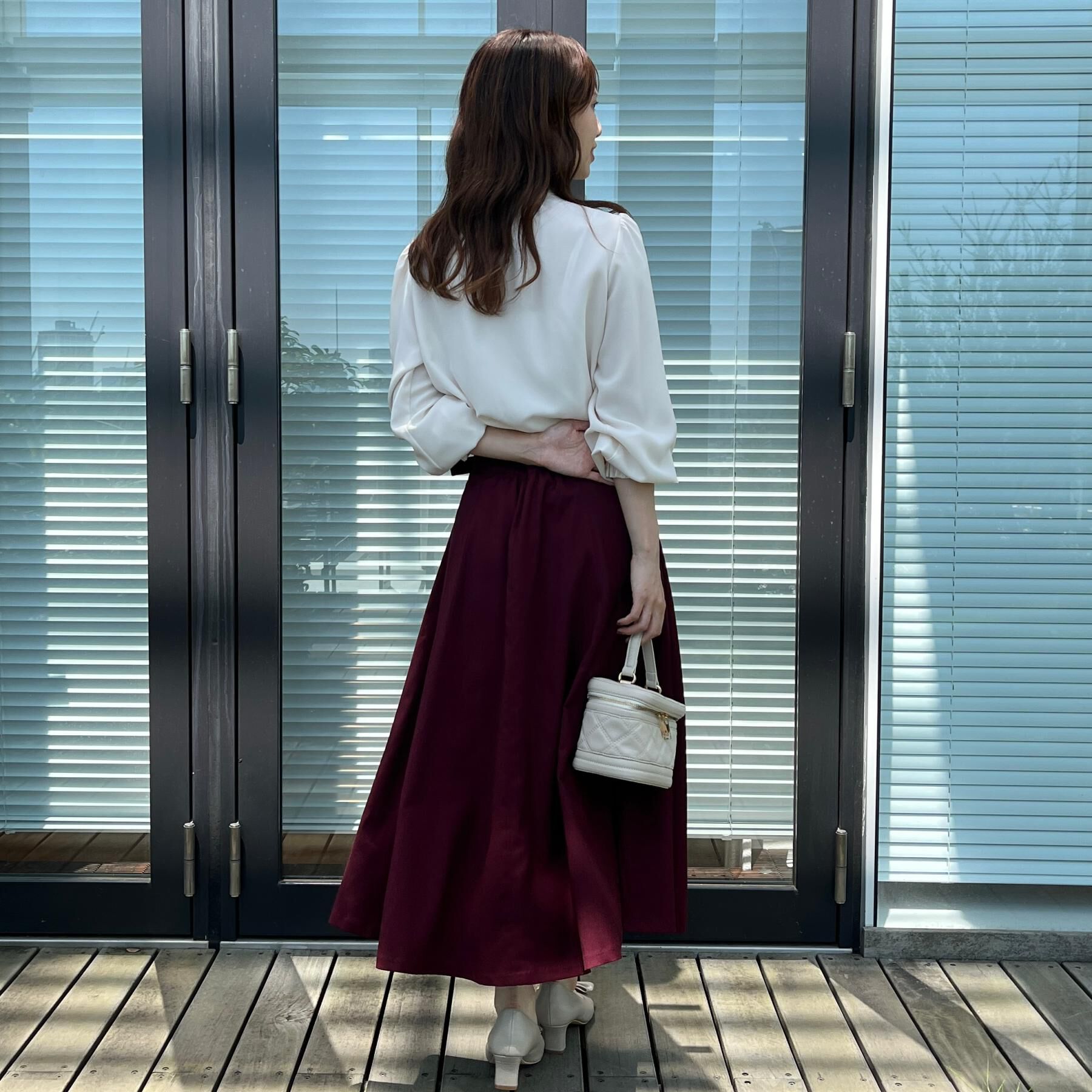 Couture broach「【大人可愛い・通勤】スカラウエスト サイドベルト パネルスカート」|スカート|