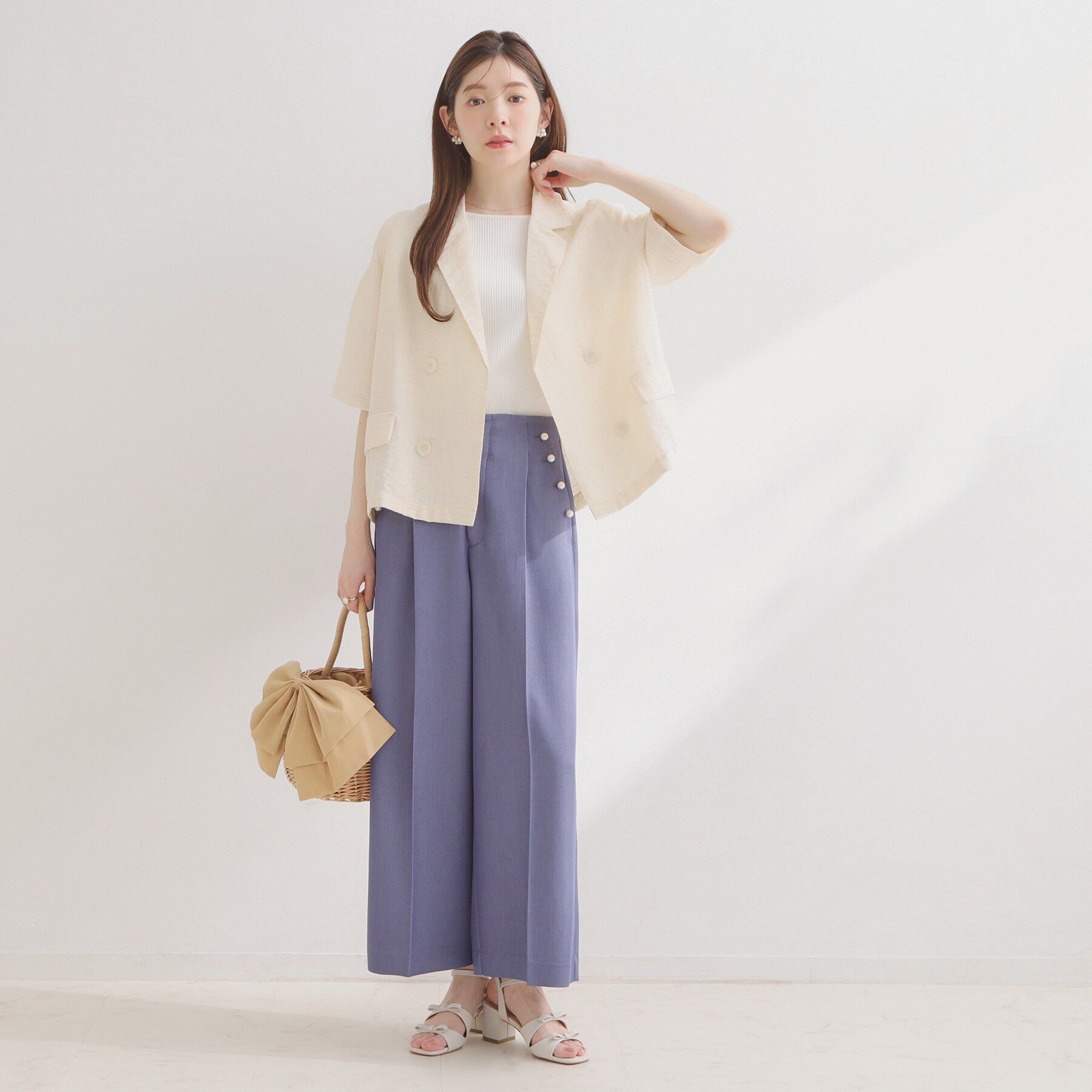 Couture broach「バックスリットハーフジャケット」|テーラードジャケット|