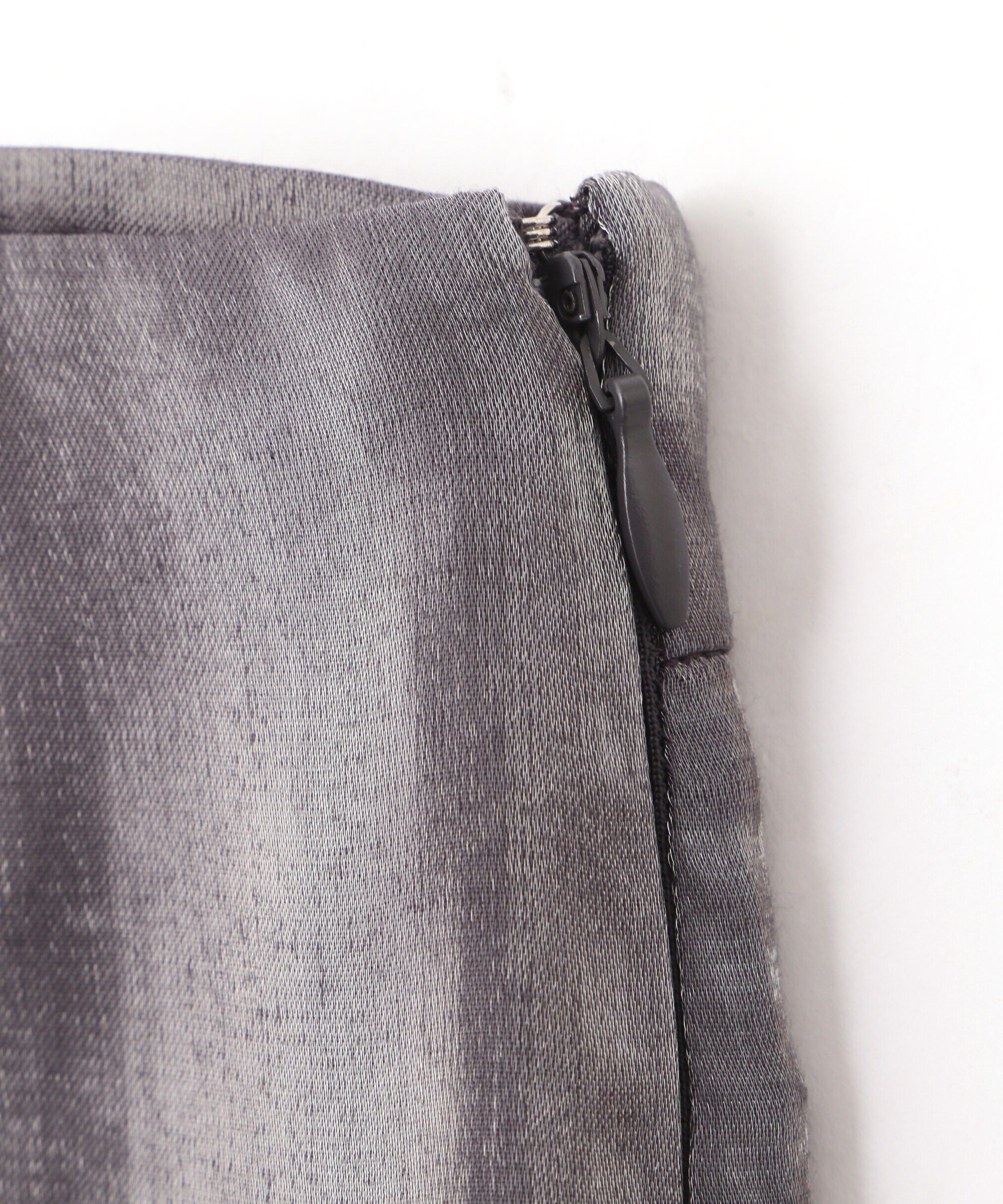  「シャンブレーサテンラップスカート」|スカート|