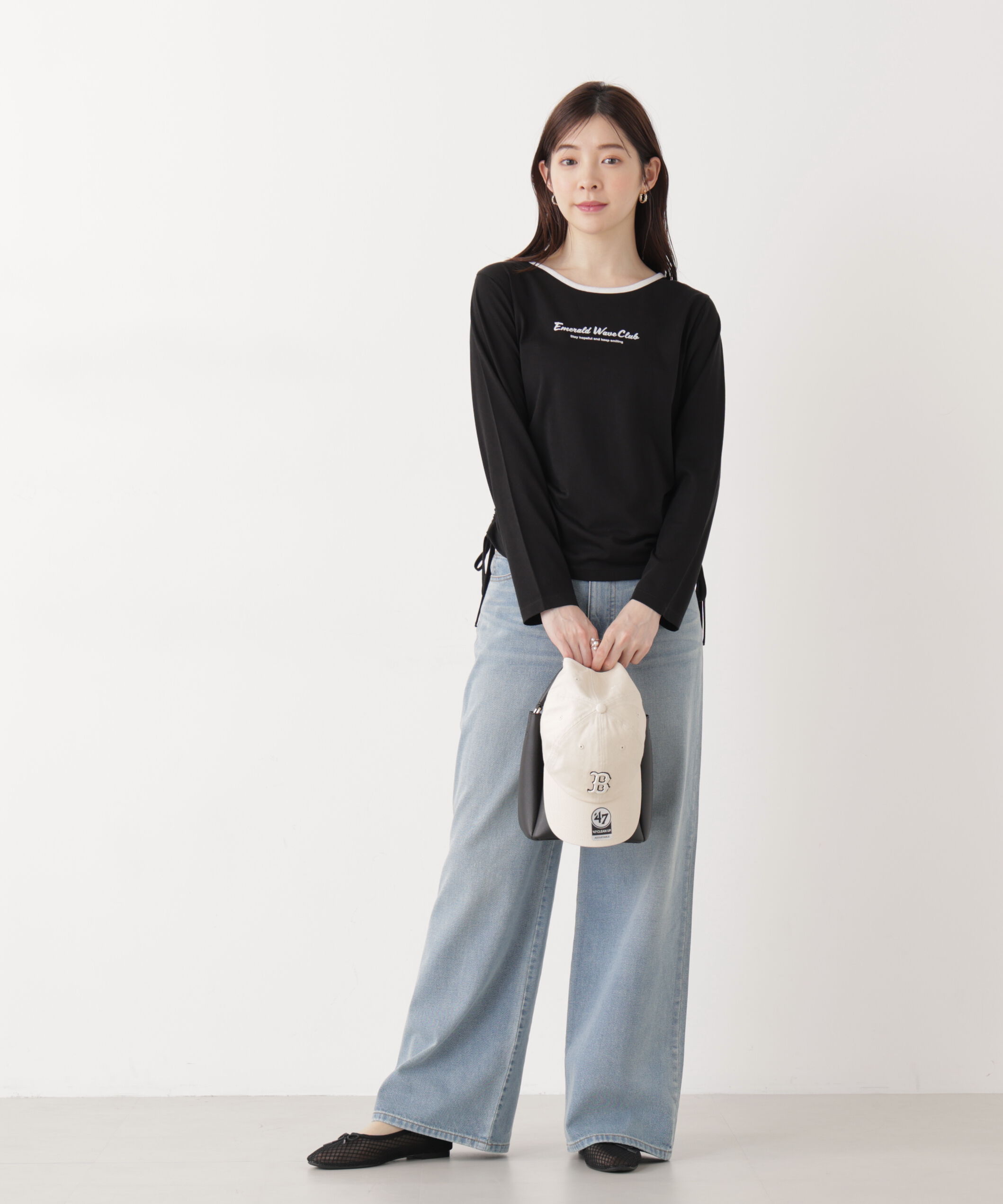 PROPORTION BODY DRESSING「〈a/mie〉ドロストシアートップス　　26SS」|Tシャツ・カットソー|
