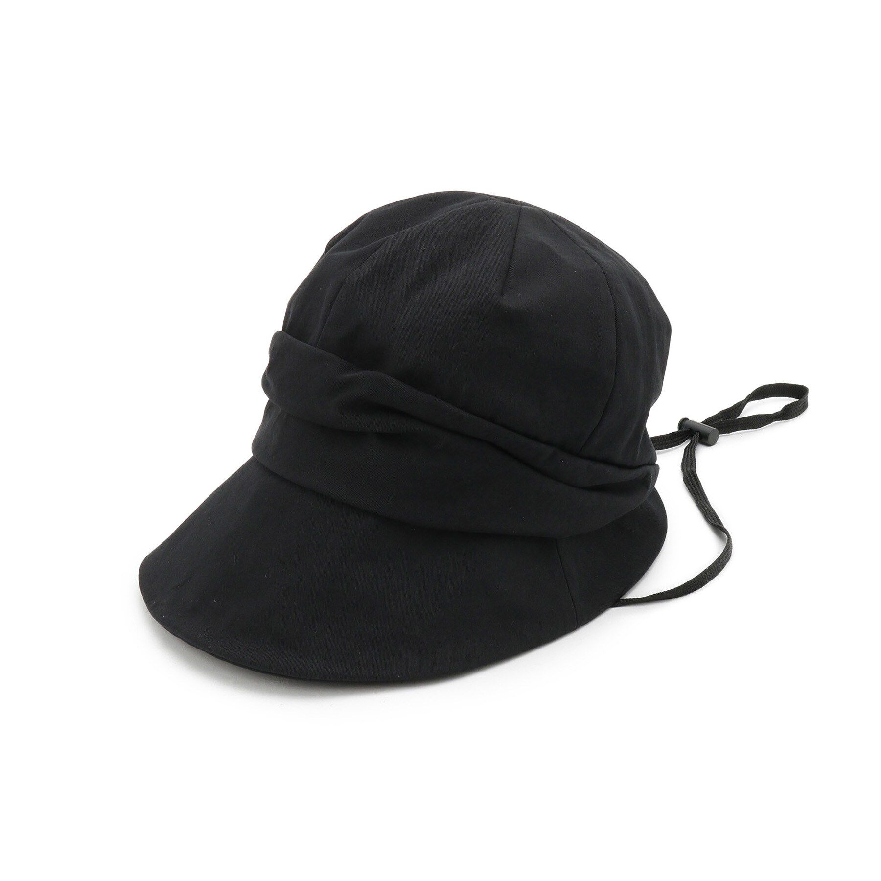 SHOO･LA･RUE「顔回りすっぽりキャスケット」|キャップ・キャスケット|ブラック(019)