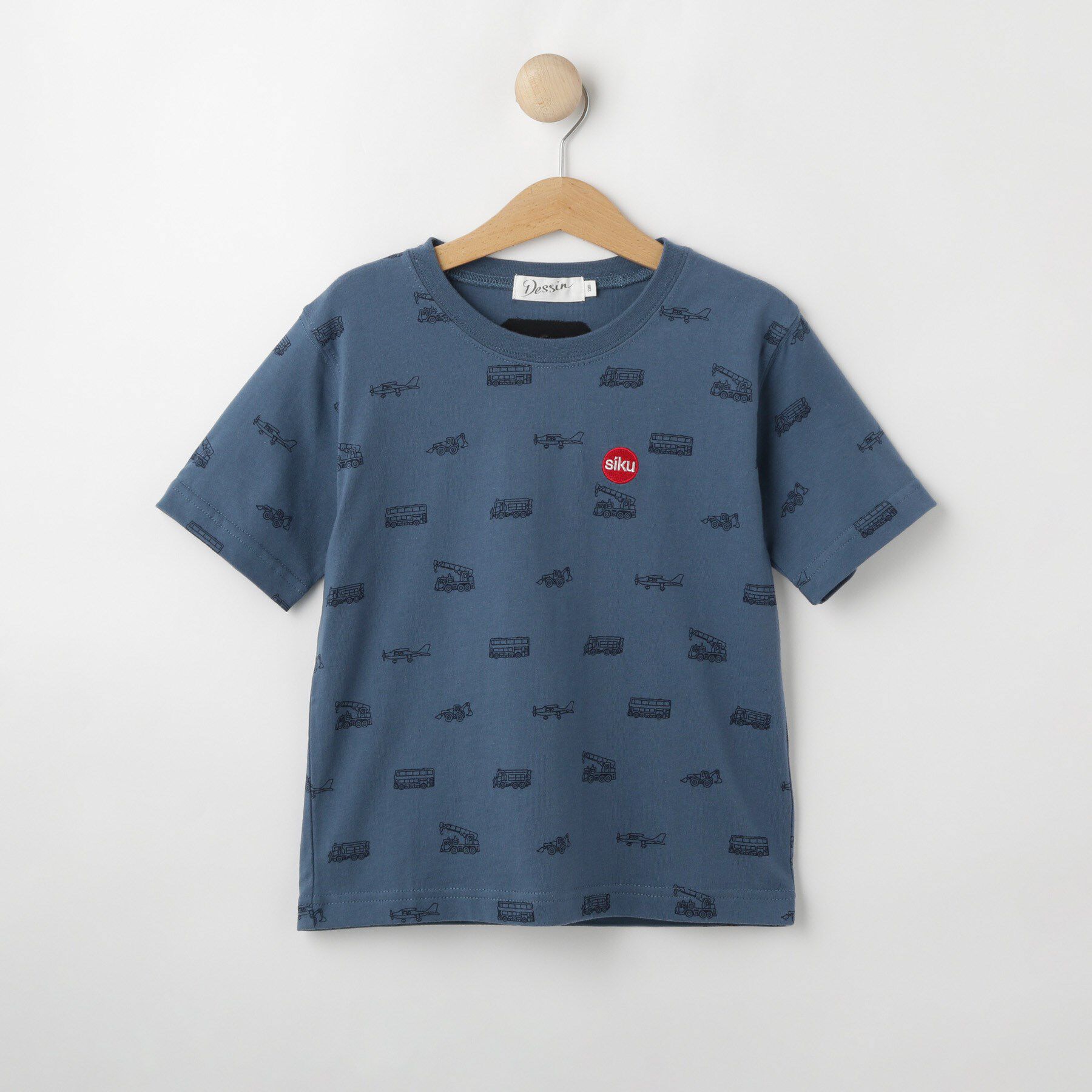 Dessin「siku(ジク) コラボ 総柄Tシャツ」|Tシャツ・カットソー|ブルー(093)