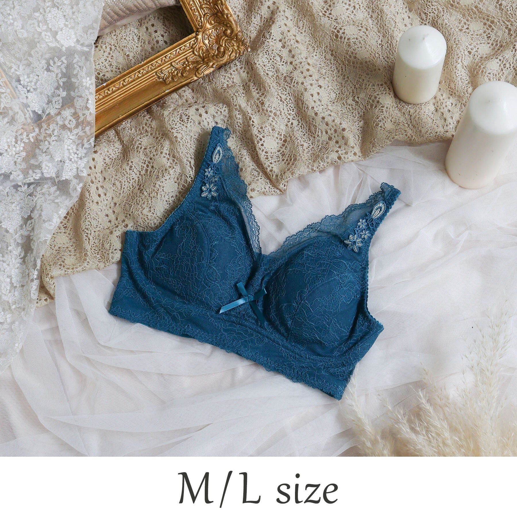 Risa Magli「スカイラー おやすみブラ（M-L）」|インナー|ブルー(092)