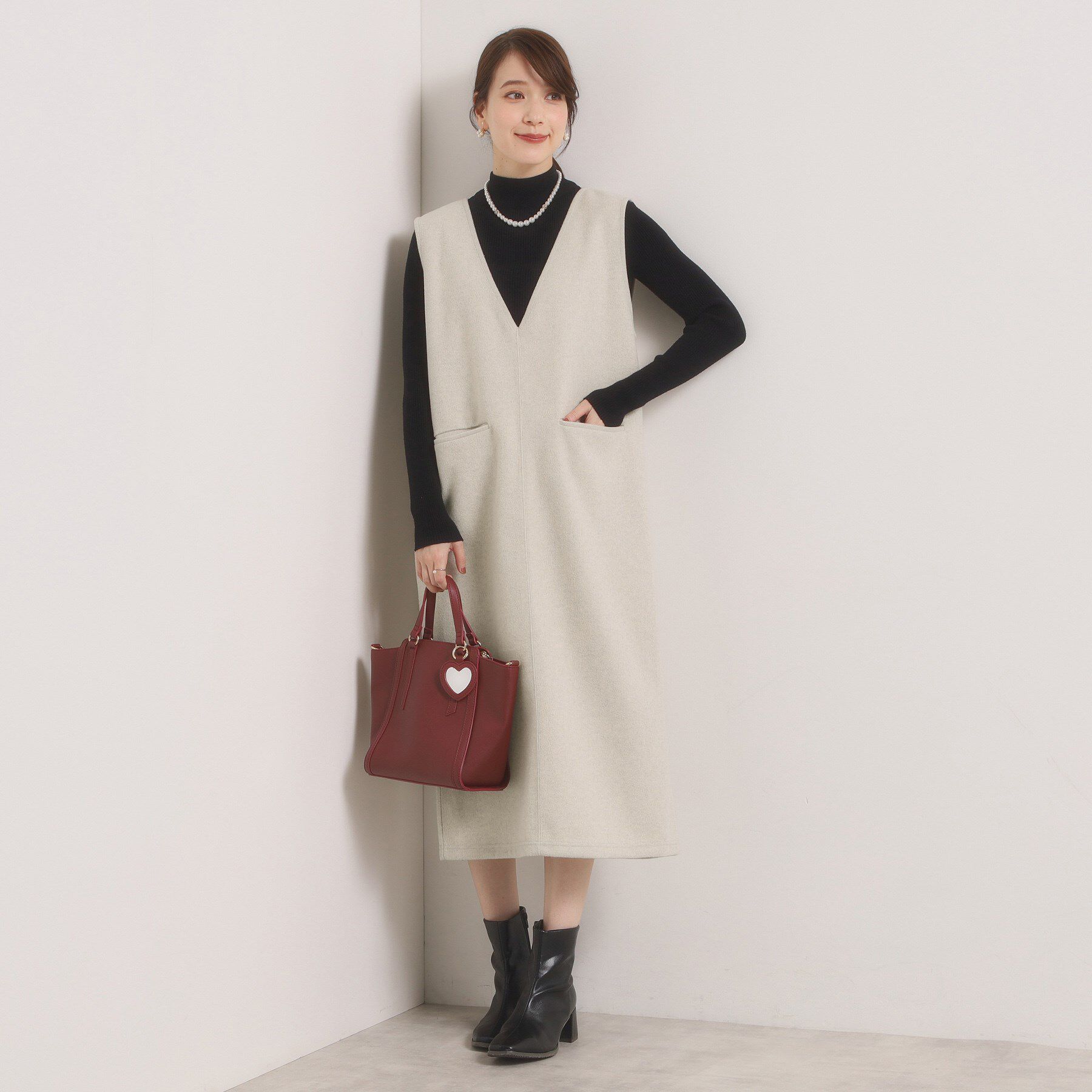 ITS&rsquo;DEMO「【洗濯機OK】カットメルトンジャンスカ」|ワンピース|