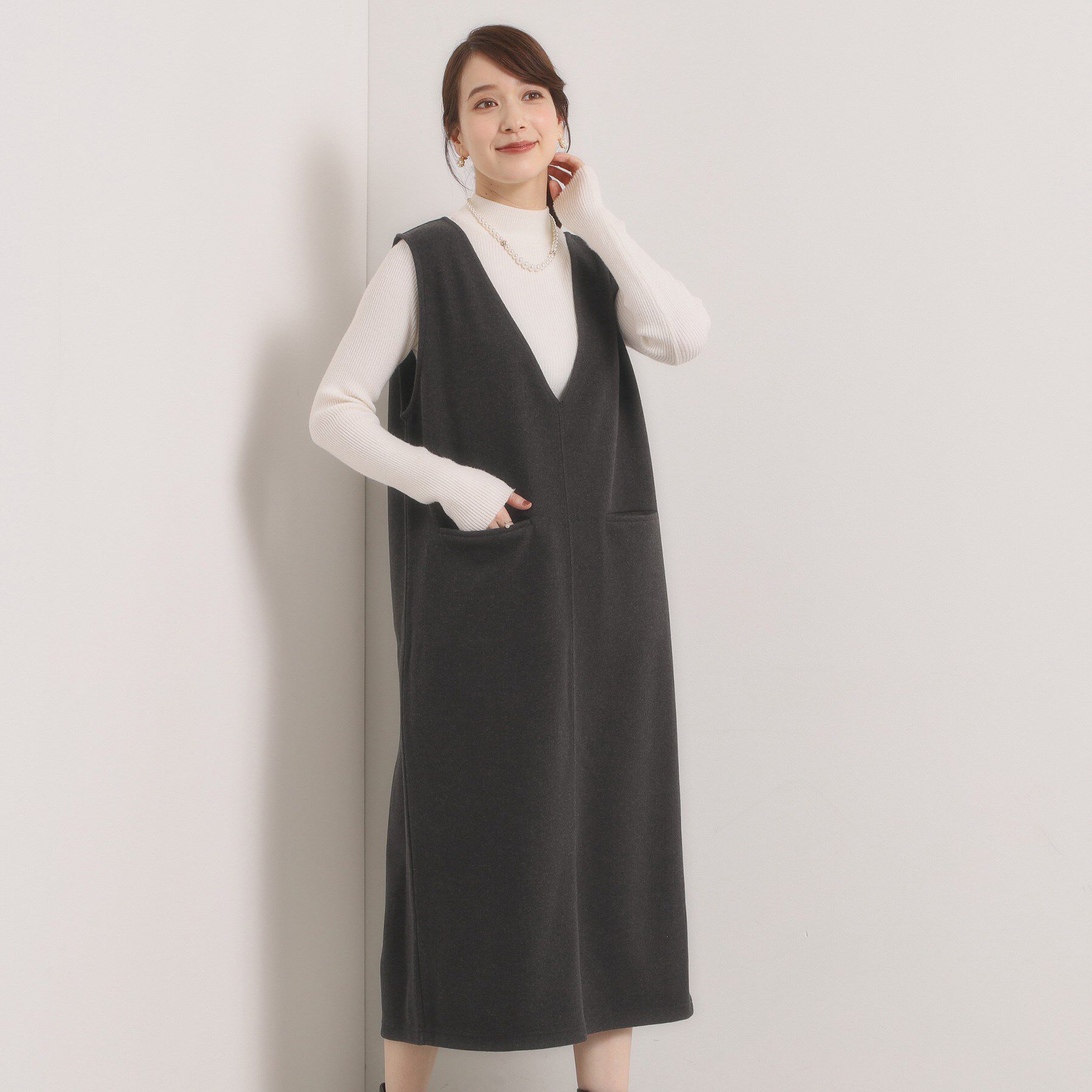 ITS&rsquo;DEMO「【洗濯機OK】カットメルトンジャンスカ」|ワンピース|