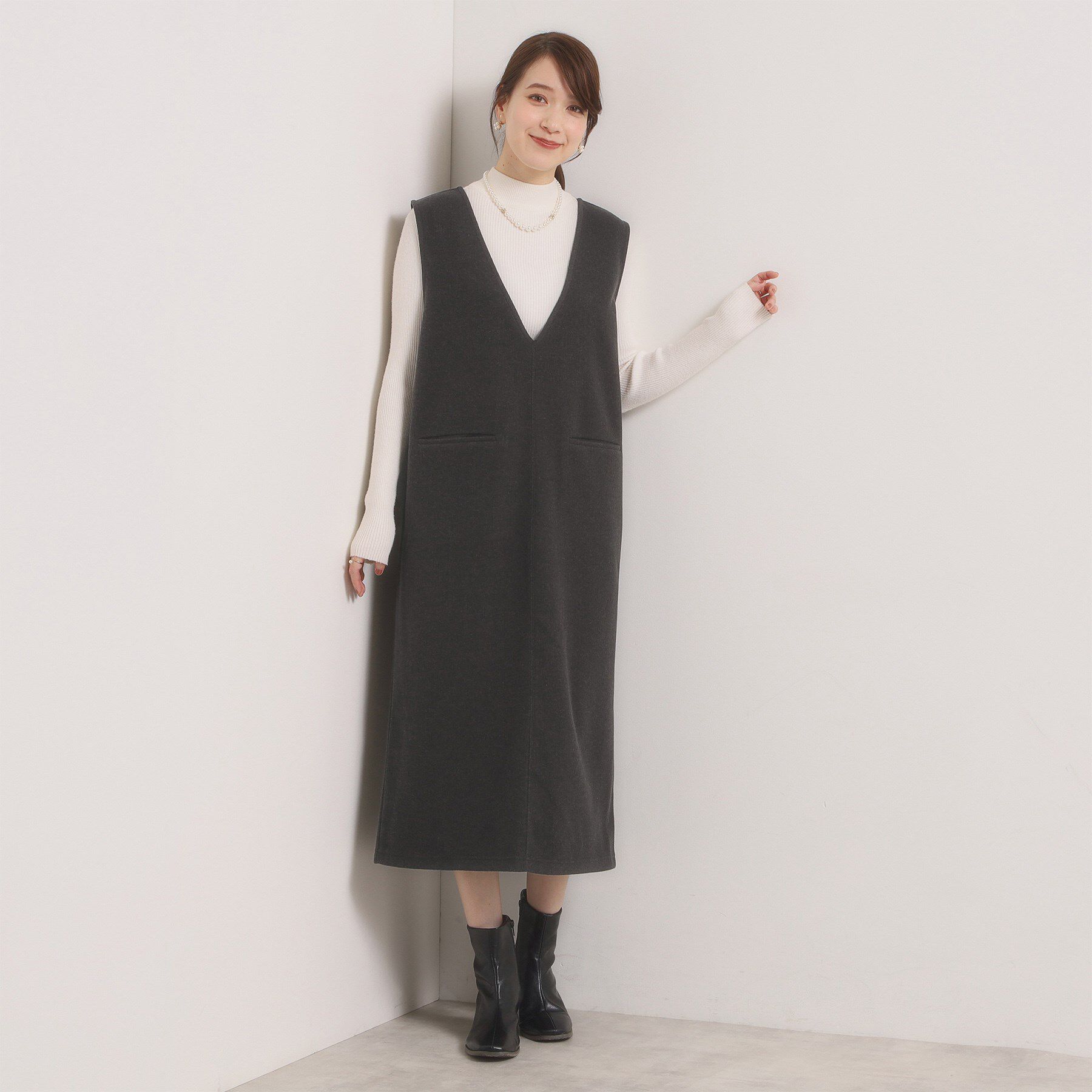 ITS&rsquo;DEMO「【洗濯機OK】カットメルトンジャンスカ」|ワンピース|