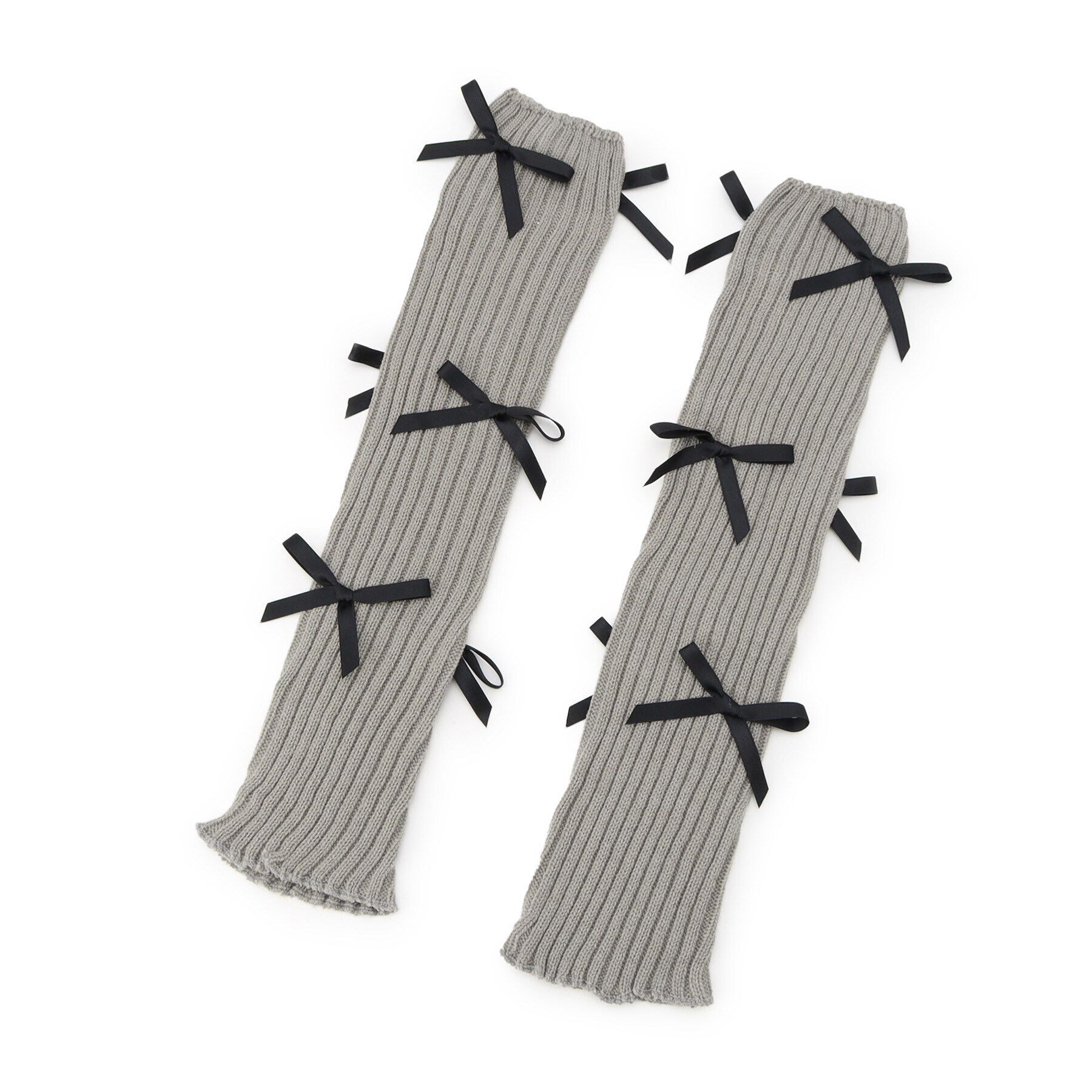 Doll Kiss「メニ―リボンレッグカバー」|レッグウォーマー|ｸﾞﾚｰ(012)