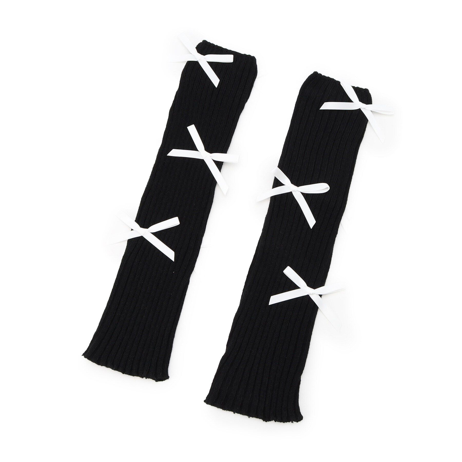 Doll Kiss「メニ―リボンレッグカバー」|レッグウォーマー|ﾌﾞﾗｯｸ(019)