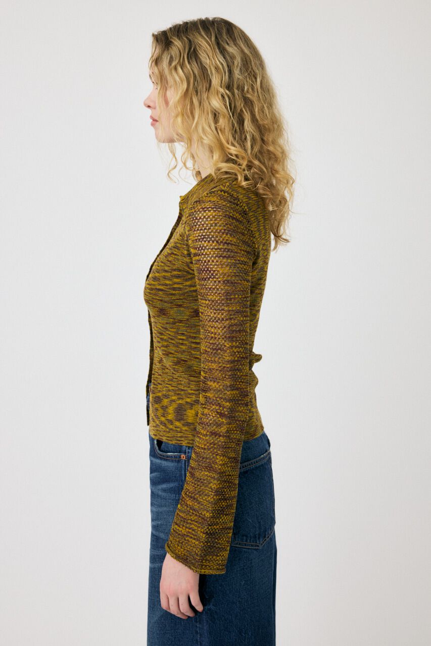 MOUSSY「MULTI BORDER ニットシャツ」|シャツ・ブラウス|