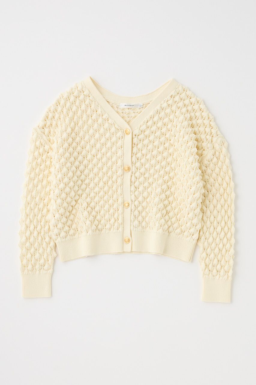 MOUSSY「PEAK STITCH ニットカーディガン」|カーディガン|