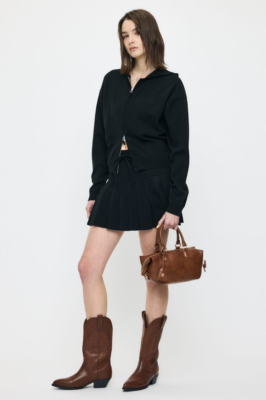 MOUSSY「ZIP UP PARKA & PLEATED ミニスカート」|ワンピース|