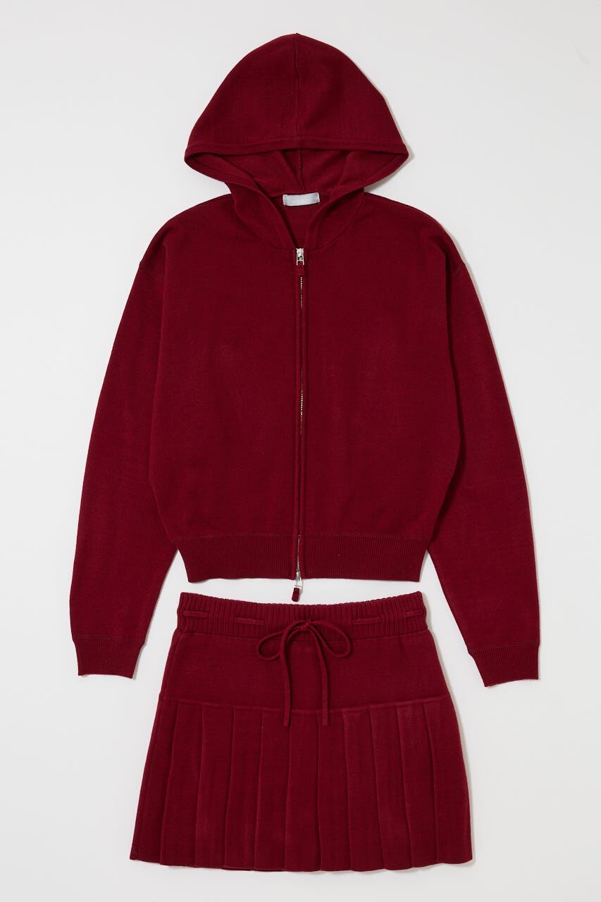 MOUSSY「ZIP UP PARKA & PLEATED ミニスカート」|ワンピース|