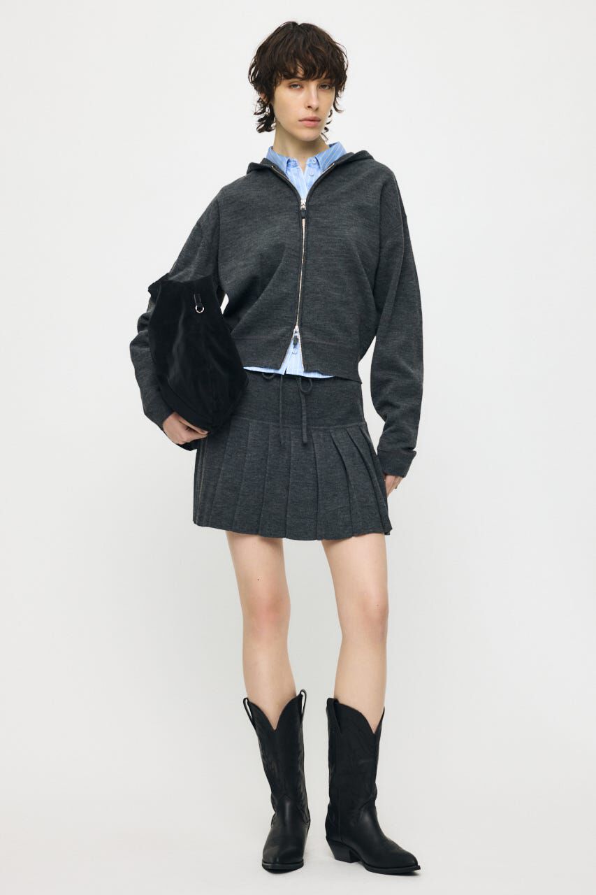 MOUSSY「ZIP UP PARKA & PLEATED ミニスカート」|ワンピース|