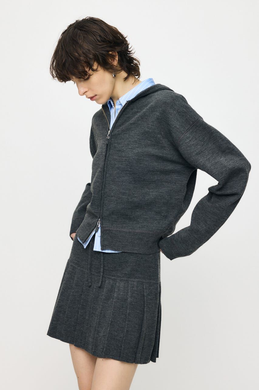MOUSSY「ZIP UP PARKA & PLEATED ミニスカート」|ワンピース|