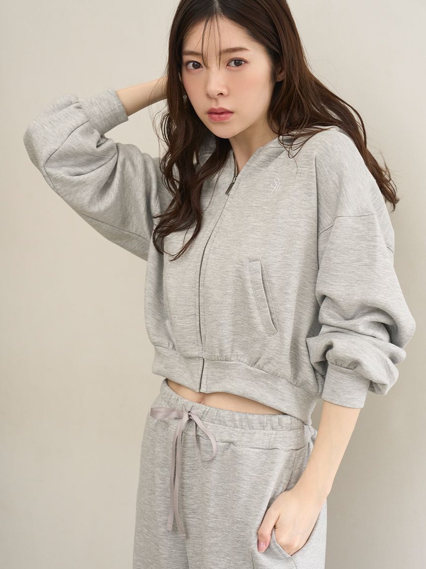 SNIDEL HOME「ボンディングスウェットパーカー」|ルームウェア|GRY