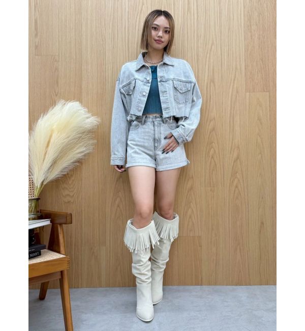 EVRIS「フリンジデザインロングブーツ」|ロングブーツ|