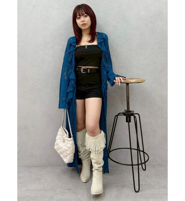 EVRIS「フリンジデザインロングブーツ」|ロングブーツ|