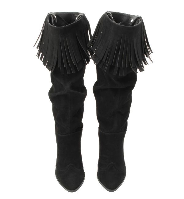 EVRIS「フリンジデザインロングブーツ」|ロングブーツ|