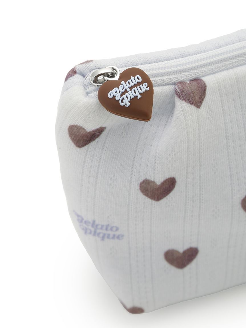 gelato pique「針抜きハート柄ティッシュポーチ」|ポーチ|