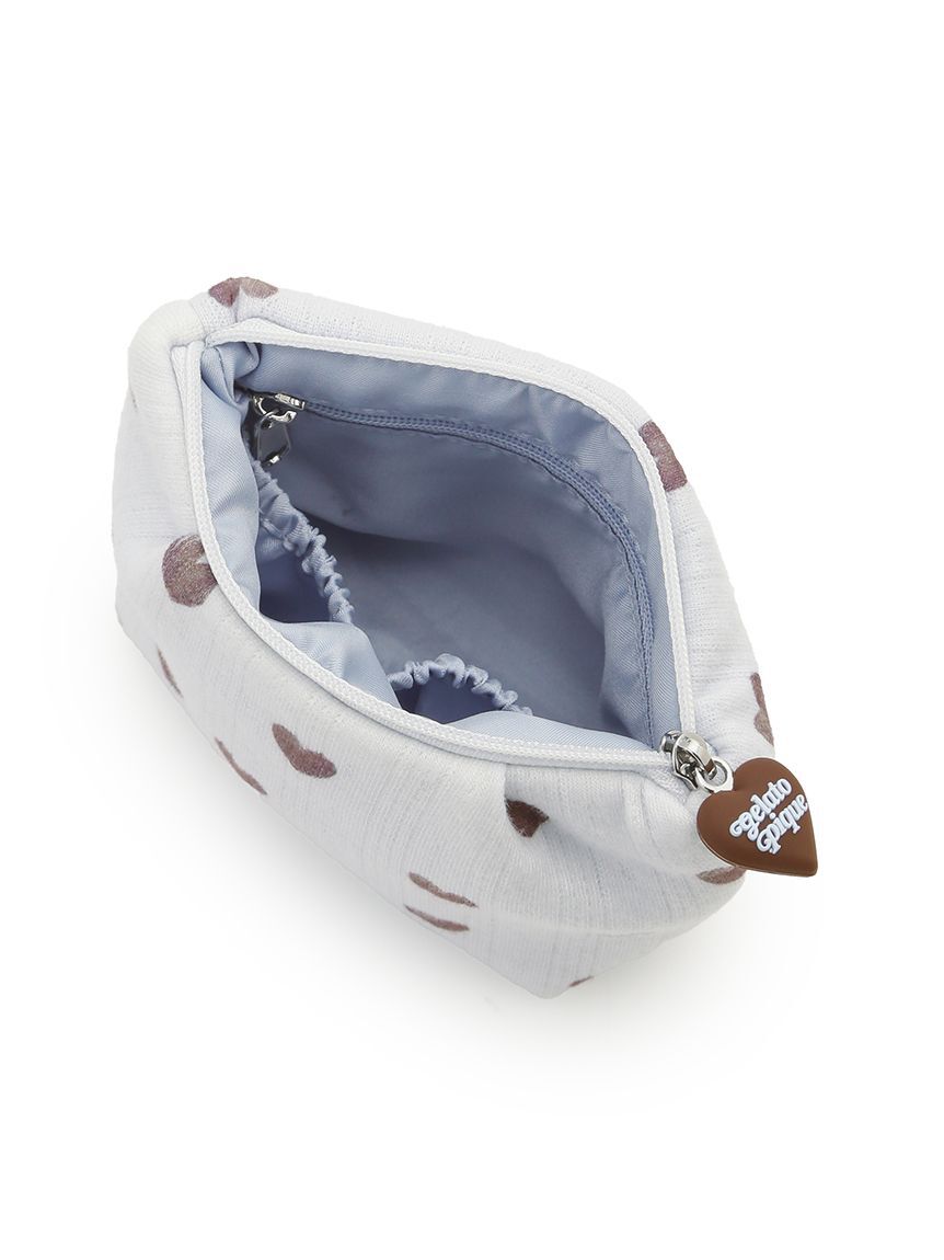 gelato pique「針抜きハート柄ティッシュポーチ」|ポーチ|