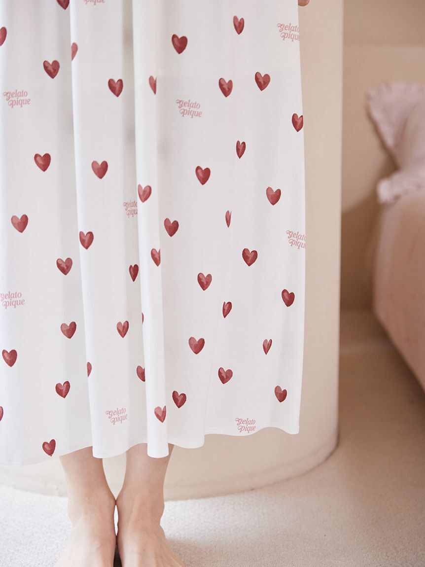 gelato pique「【接触冷感】ハート柄カップインワンピース」|ルームウェア|