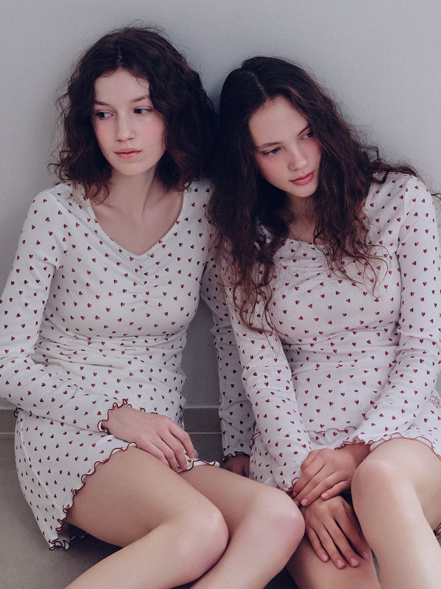 gelato pique「針抜きハート柄ショートパンツ」|ルームウェア|