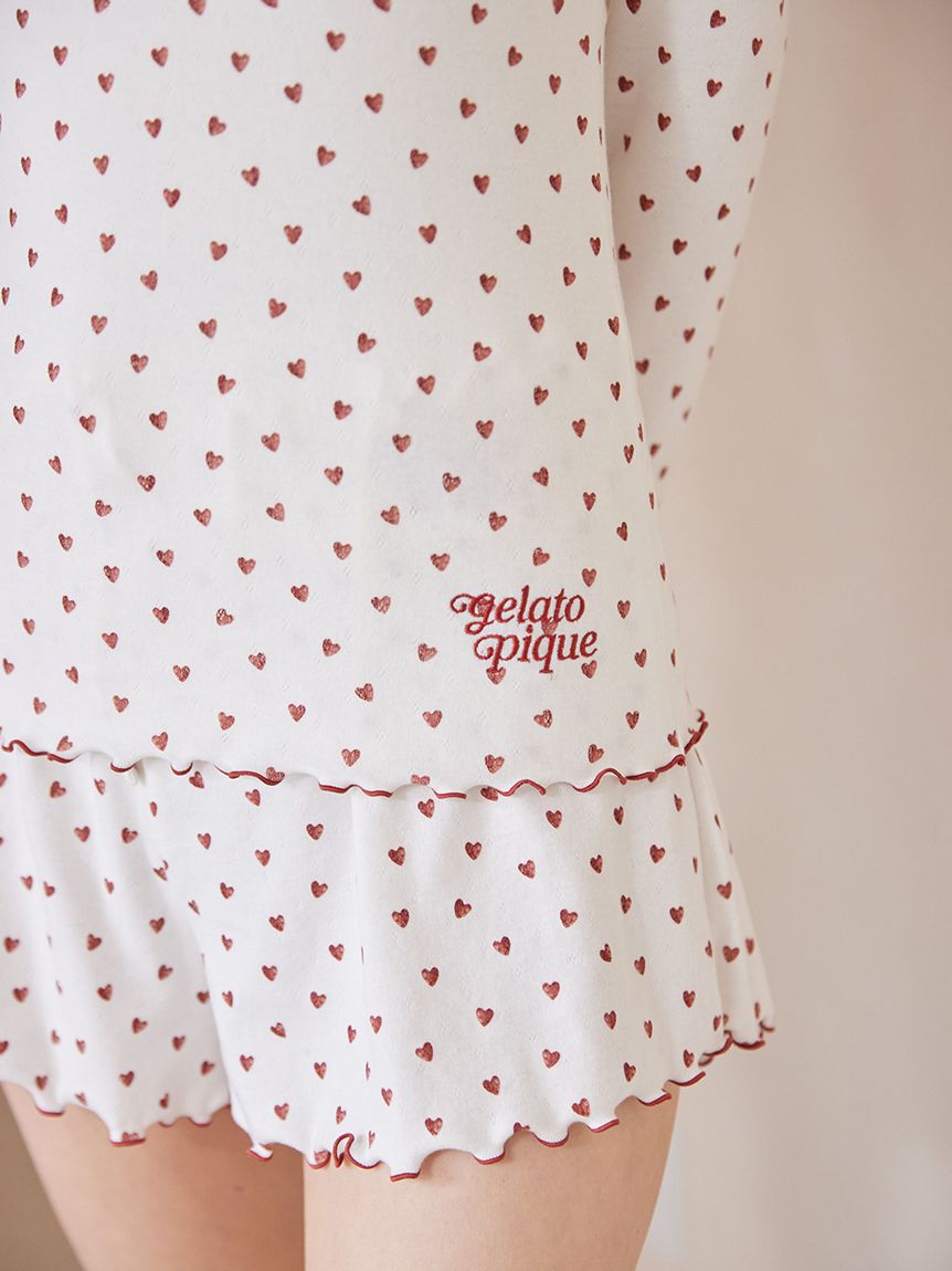 gelato pique「針抜きハート柄プルオーバー」|ルームウェア|