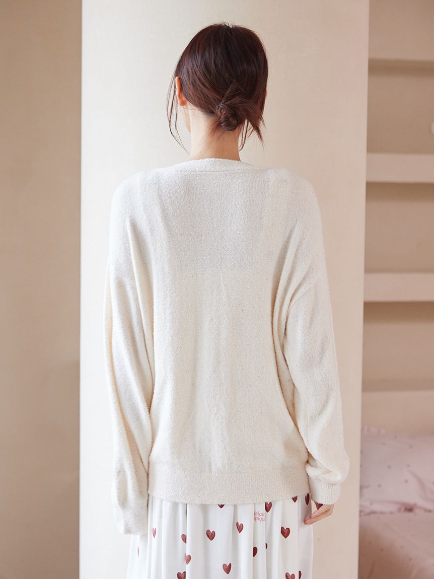 gelato pique「スムーズィーネップカーディガン」|ルームウェア|