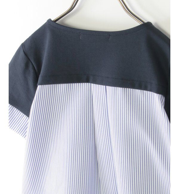 ikka kids「【親子おそろい】袖ツイスト切り替えロゴプルオーバー（120~160cm）」|Tシャツ・カットソー|