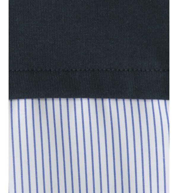 ikka kids「【親子おそろい】袖ツイスト切り替えロゴプルオーバー（120~160cm）」|Tシャツ・カットソー|