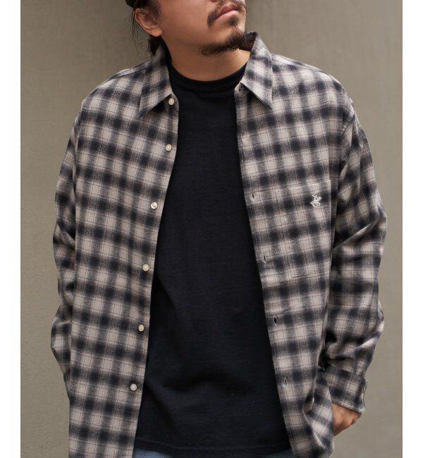 VENCE share style「BEVERLY HILLS POLO CLUB ネルチェックシャツ」|シャツ・ブラウス|グレー