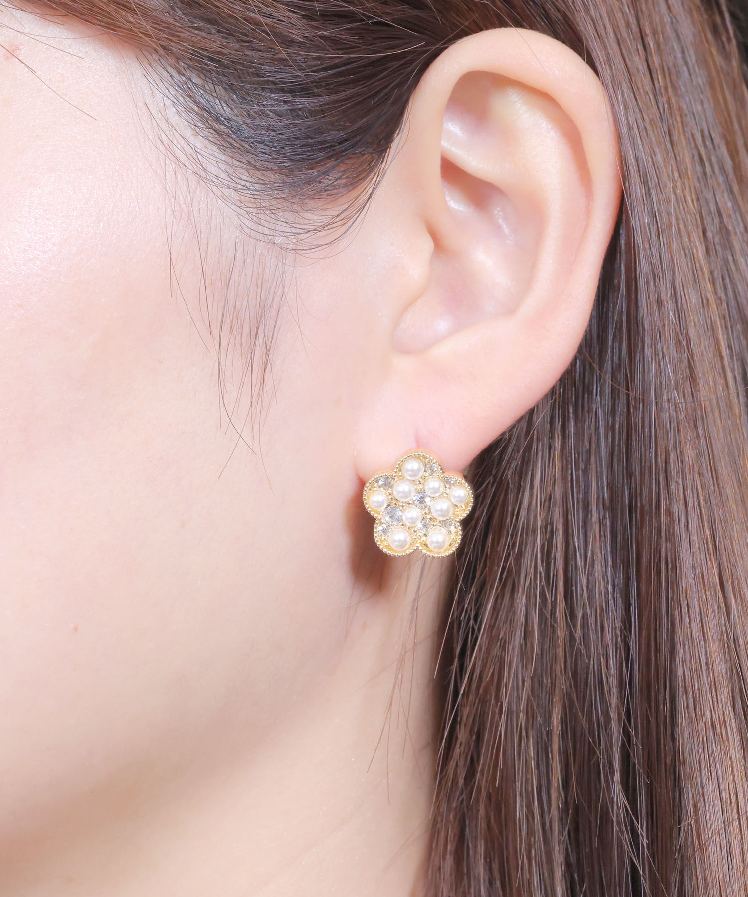 MARY QUANT「パールクラスタ ピアス」|ピアス|ゴールド