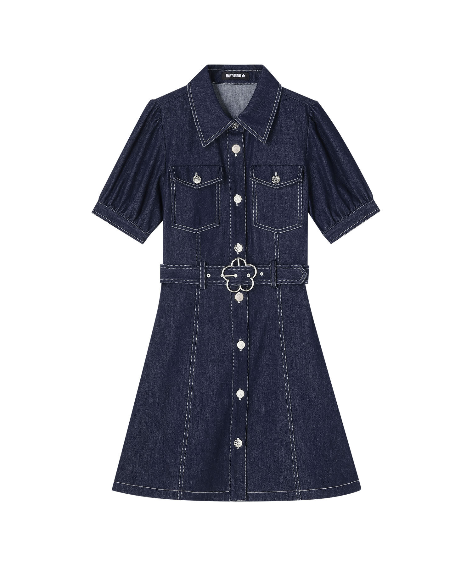 MARY QUANT「デイジーバックルデニムミニ ワンピース」|ワンピース|