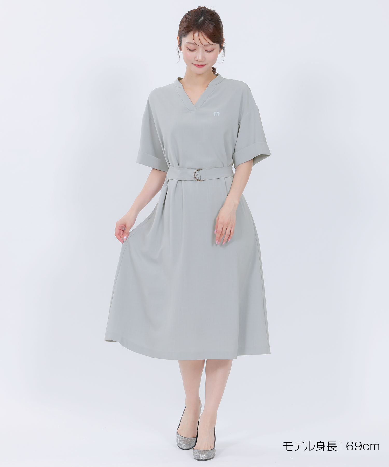 MARY QUANT「カフタン ワンピース」|ワンピース|ブルーグレー