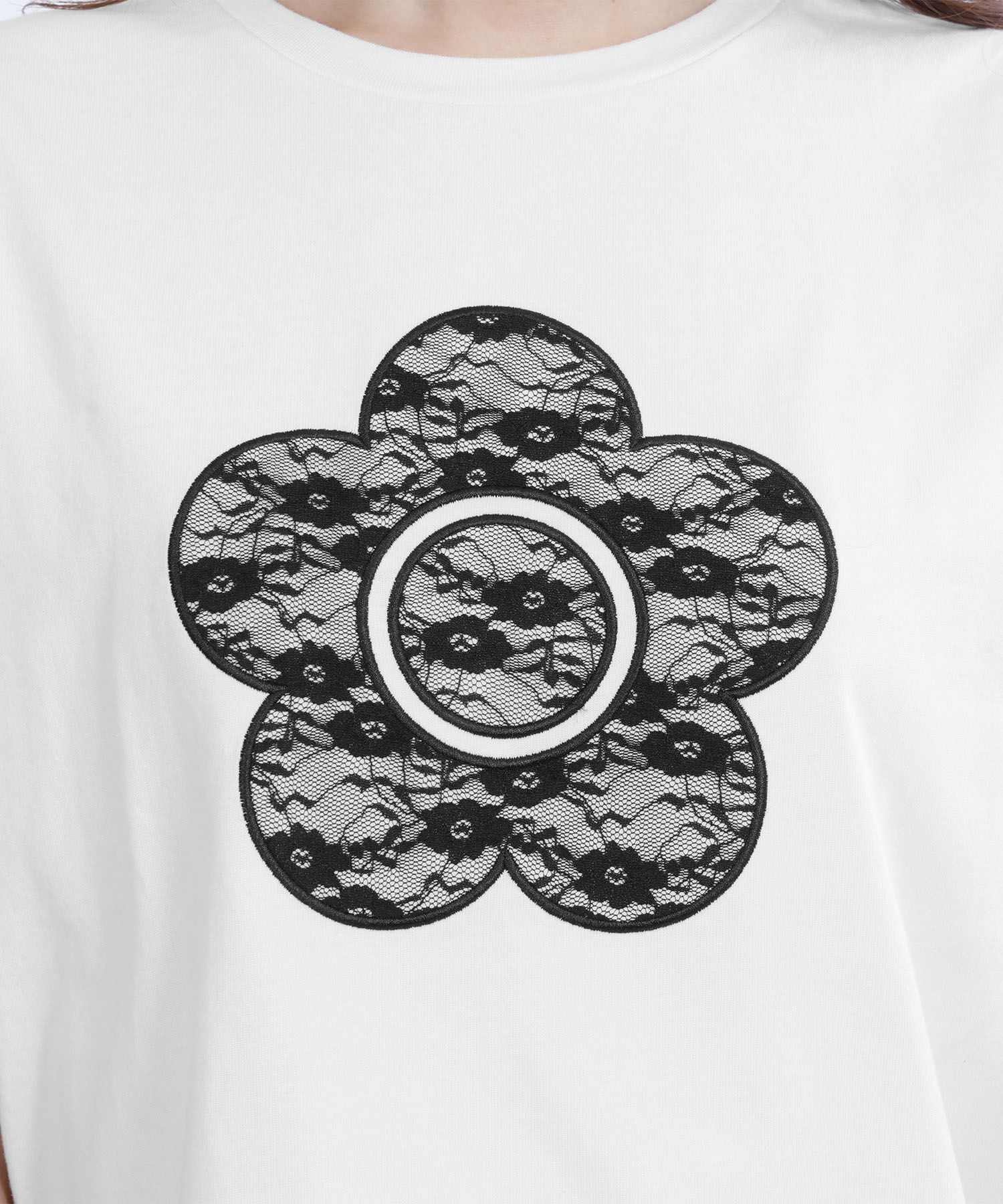 MARY QUANT「レースデイジー Tシャツ」|Tシャツ・カットソー|