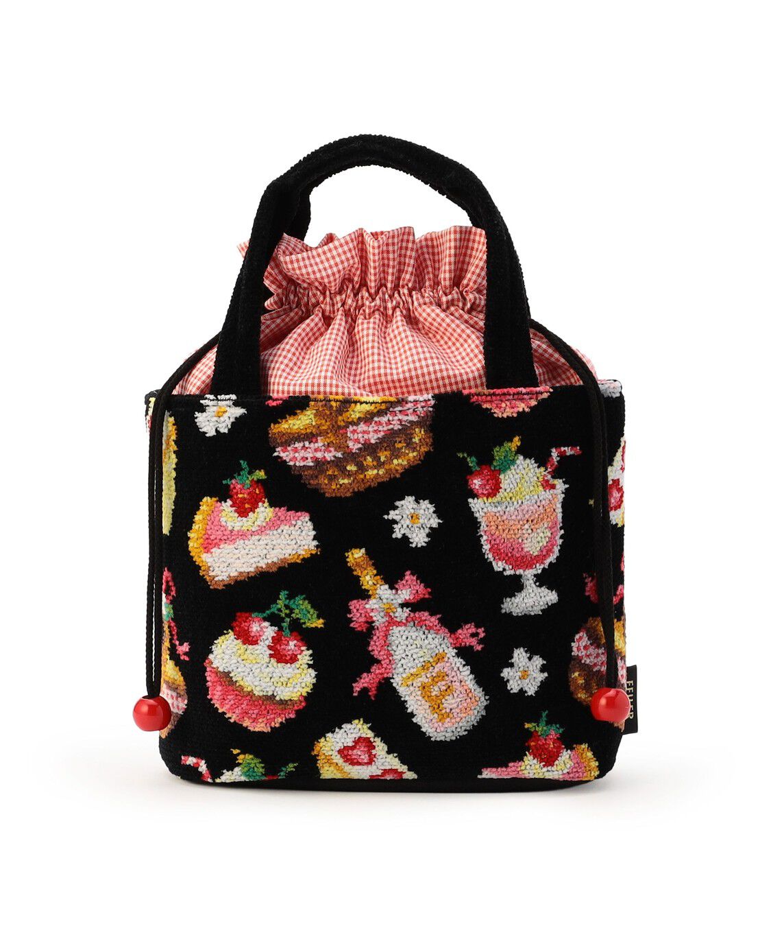 FEILER「ベリーベリーピクニック　巾着バッグ　BBP-260163」|トートバッグ|ブラック