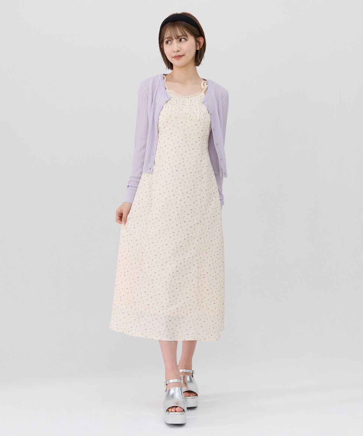 REDYAZEL「ハートボタンシアーカーディガン」|カーディガン|