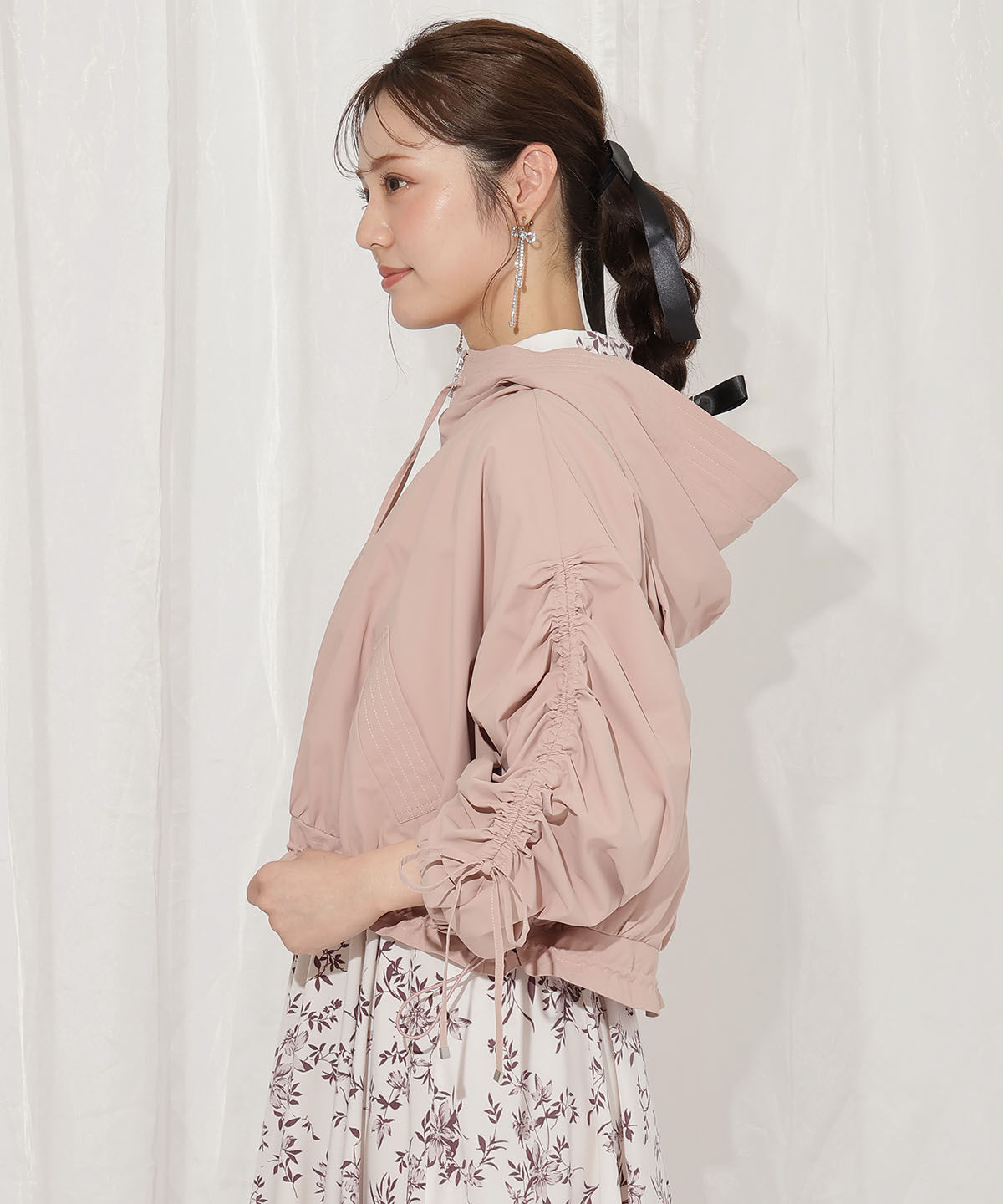 WILLSELECTION「ボリュームスリーブショートブルゾン」|ブルゾン・スタジャン|